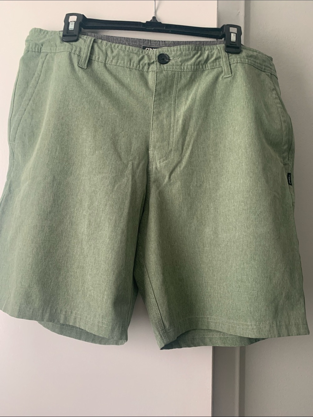 O'Neill Men's Sage Green Flat Front Shorts